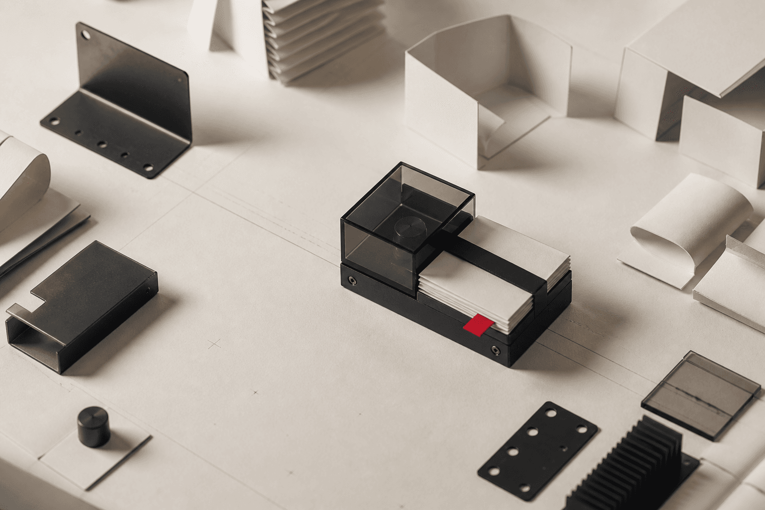 Flujo de trabajo y prototipo representando dos caminos de producto